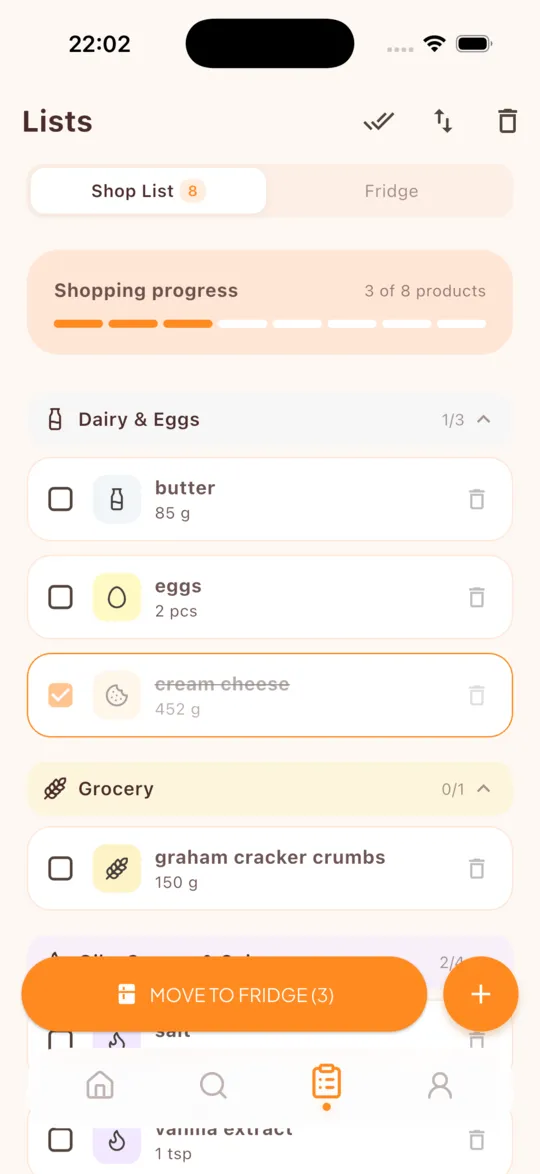 Shopping List